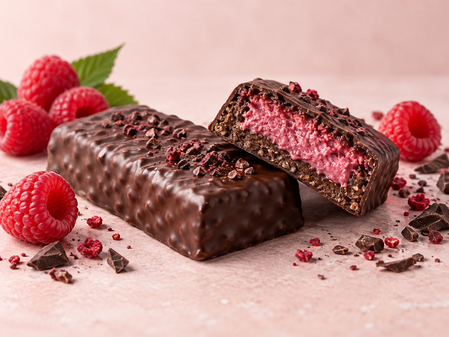 AI-illustration af Maxim Soft Raspberry med indpakning